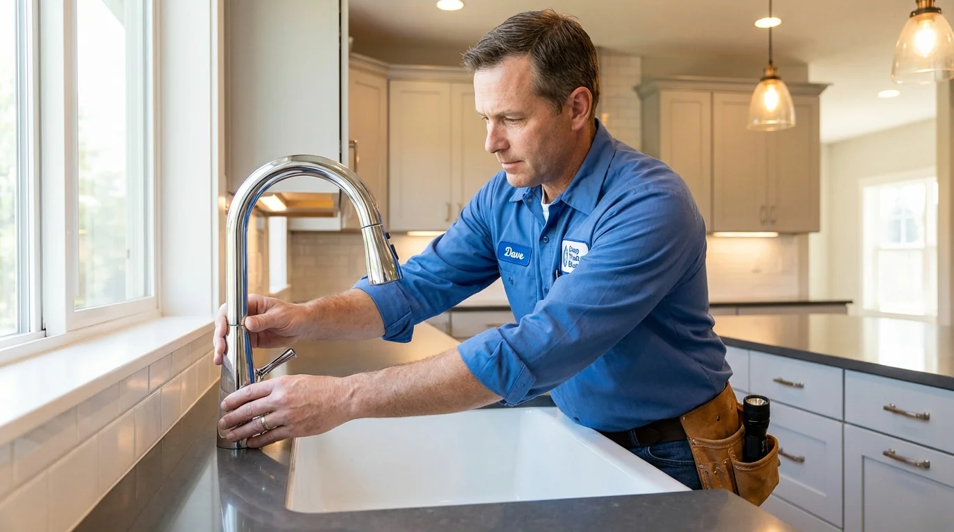 Kitchen faucet installation by Johns Plumbing LLC in Cedar City