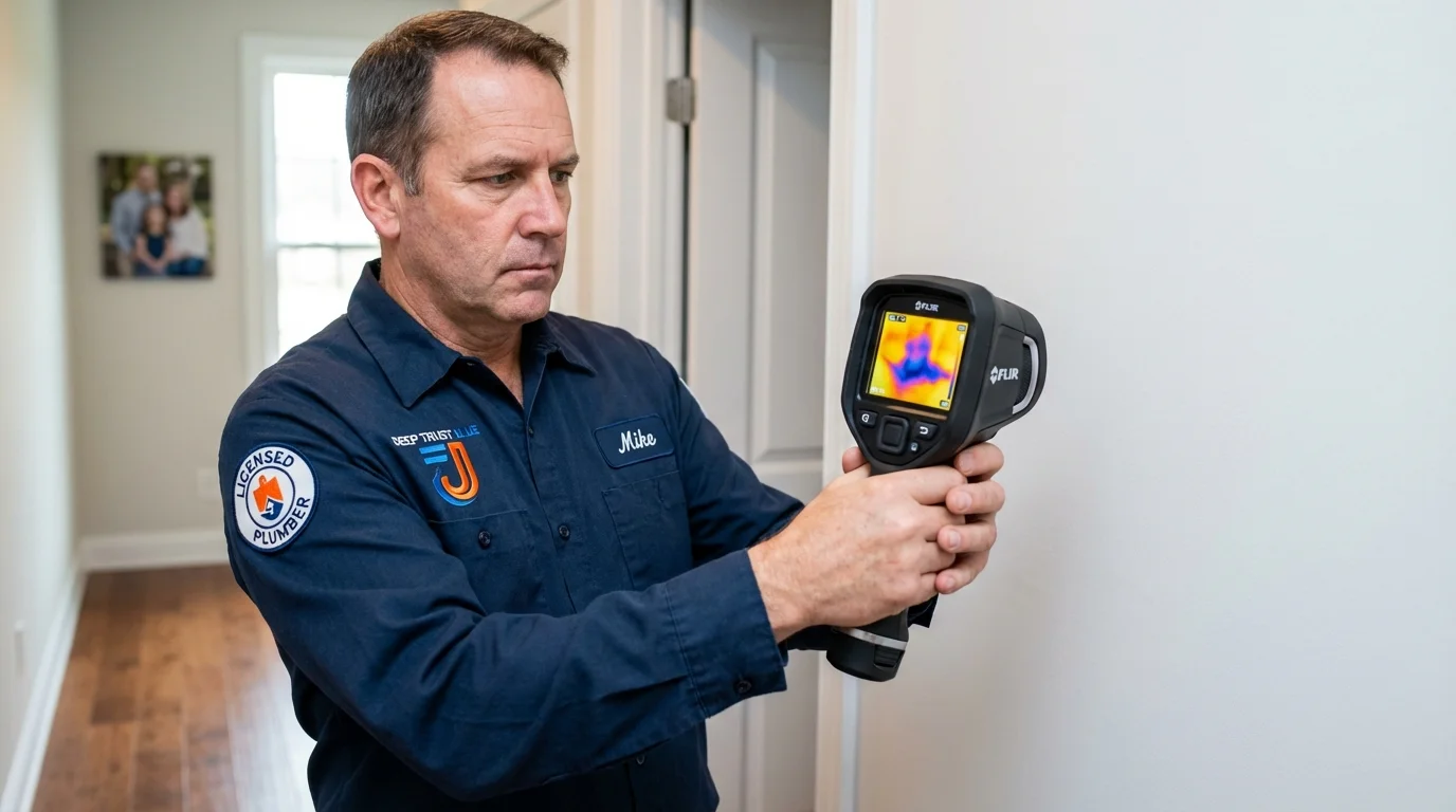 Thermal imaging leak detection by Johns Plumbing LLC in Cedar City
